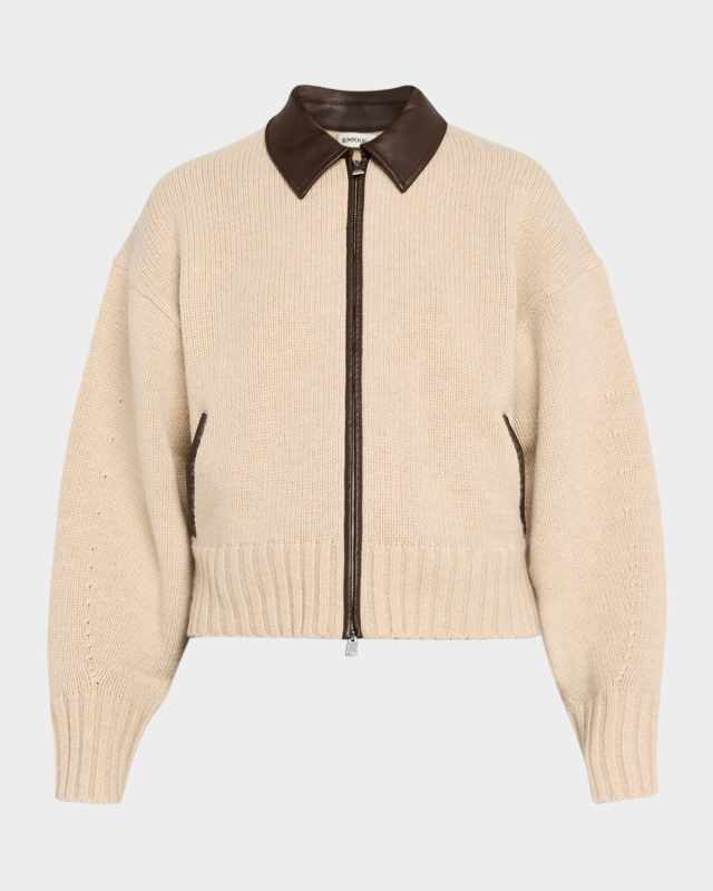Zofia Wool Zip Cardigan